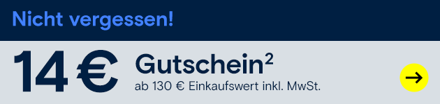 Nicht vergessen: Ihr exklusiver 14 €-Gutschein!²