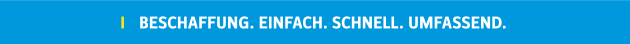 Beschaffung. Einfach. Schnell. Umfassend