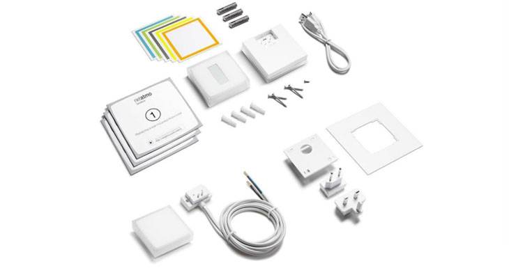 Obr. Obsah balení chytrého termostatu Netatmo