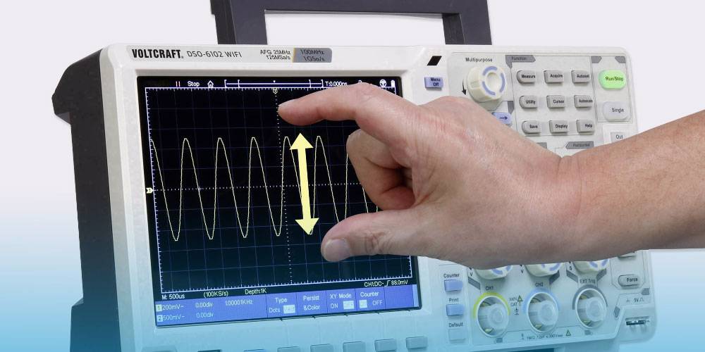 Digitální osciloskop VOLTCRAFT DSO-6102 WIFI