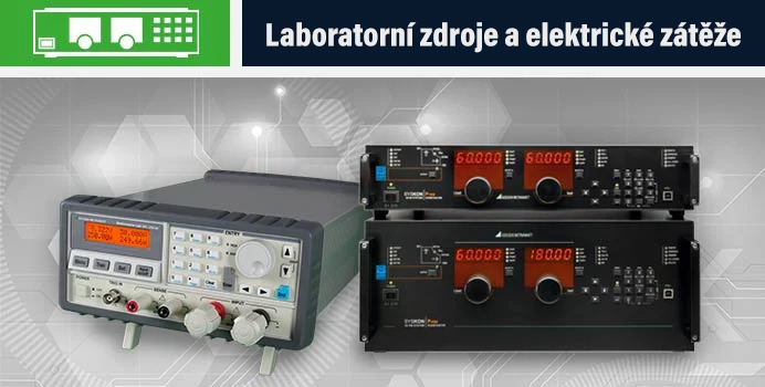 Laboratorní zdroje a elektrické zátěže