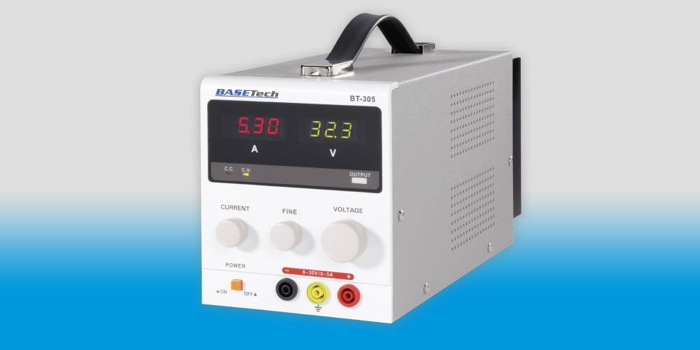 S laboratorními zdroji BT-305 má napětí zelenou