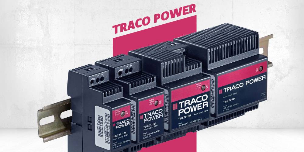 Síťové zdroje TBLC v provedení na DIN lištu nyní k dispozici v ultra tenkém provedení