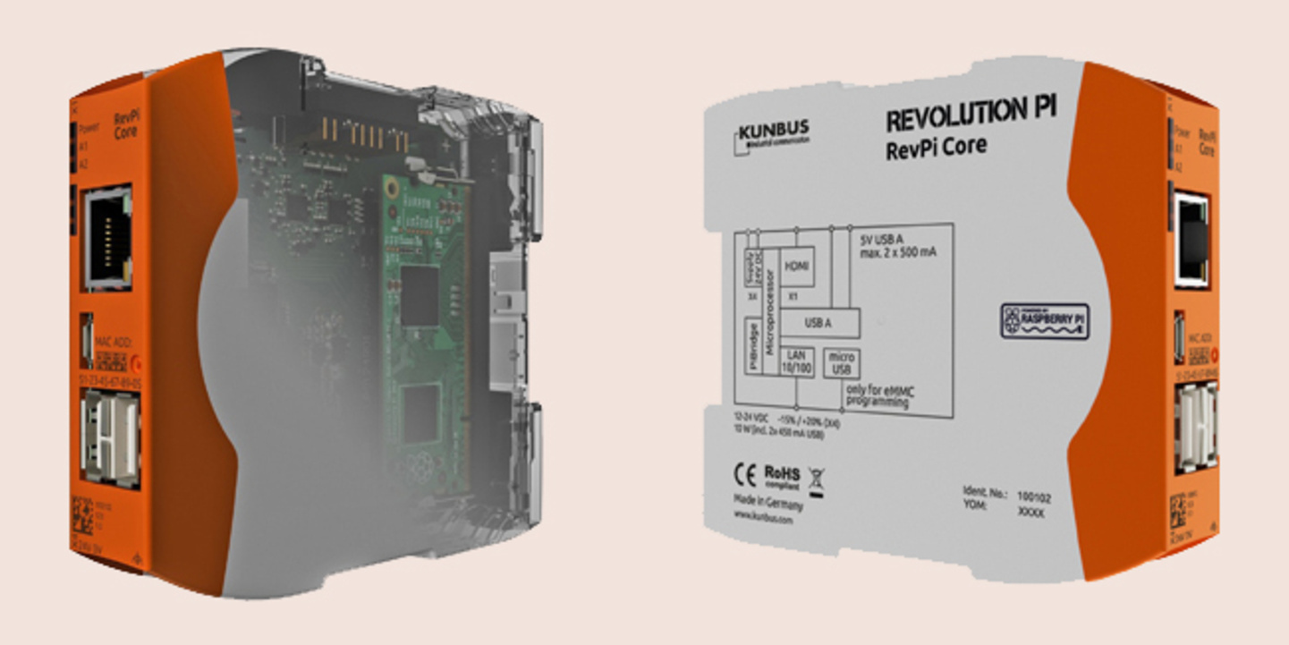 Otevřené, modulární a cenově dostupné průmyslové PC Kunbus RevPi Core