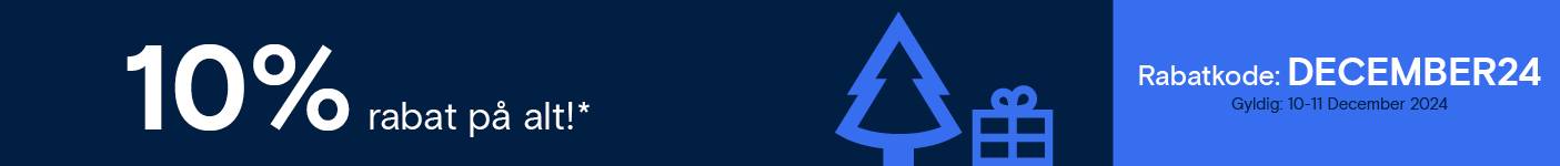 10% rabat på næsten alt!