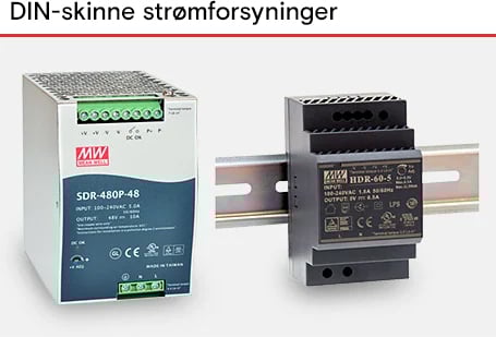 DIN-skinne stromforsyninger