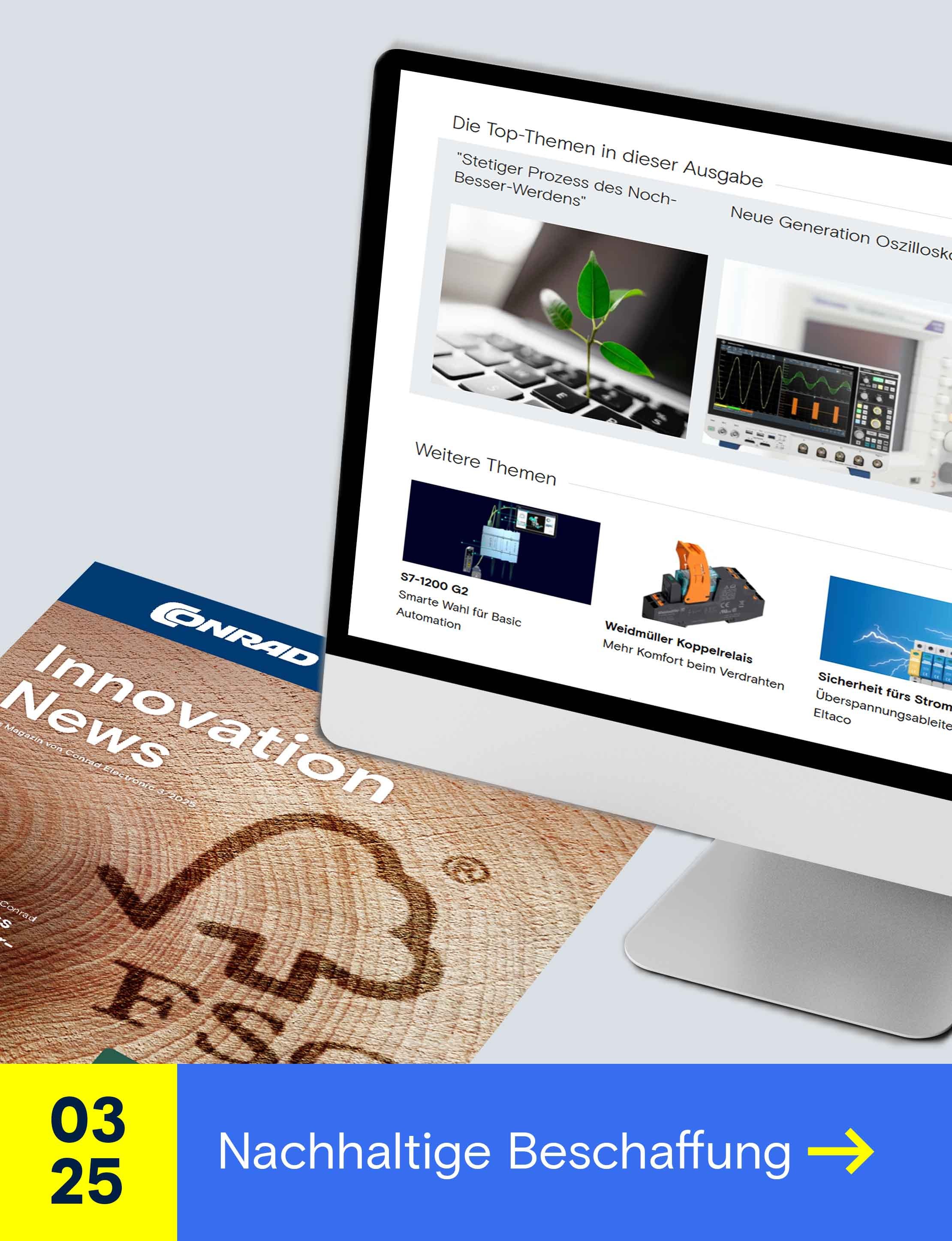 Magazin am Desktop und physisch Innovation News