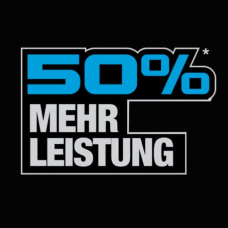 50 % mehr Leistung
