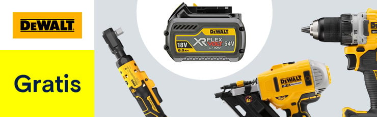 Dewalt – Gratis 6 Ah Akku sichern →