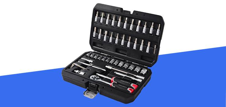 Produktbild zu TOOLCRAFT Bit- und Steckschlüssel-Set