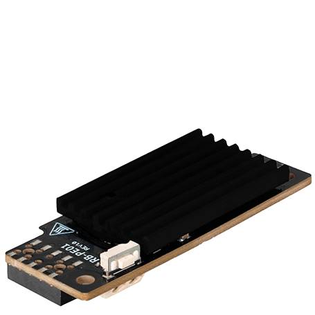 PiEnergy-Mini Modul mit Kühlkörper für Raspberry Pi Anwendungen.