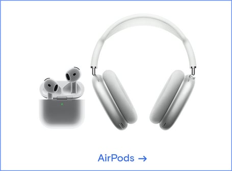 Gruppenbild der aktuellsten Apple AirPods Modelle