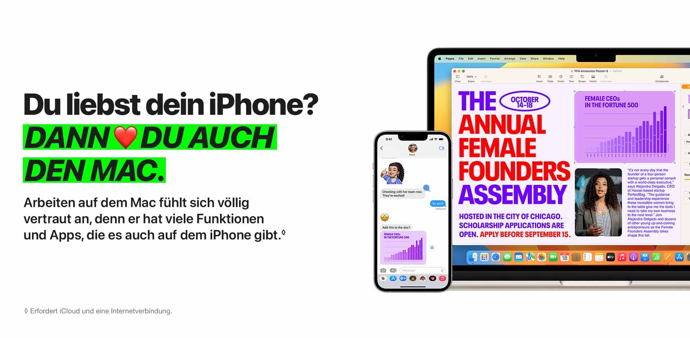Du liebst dein iPhone? Dann liebst du auch den Mac.
