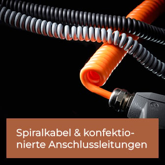 Spiralkabel und konfektionierte Anschlussleitungen