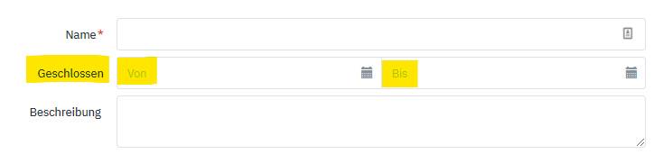 Mirakl Feld "Geschlossen"