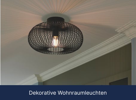 Dekorative Wohnraumleuchten