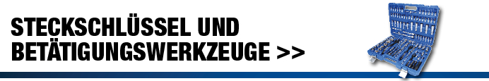 Produktbanner für Brilliant Tools Steckschlüssel und Betätigungswerkzeuge mit der Abbildung eines geöffneten, bestückten Werkzeugkoffers und einem Link zur Kategorie.