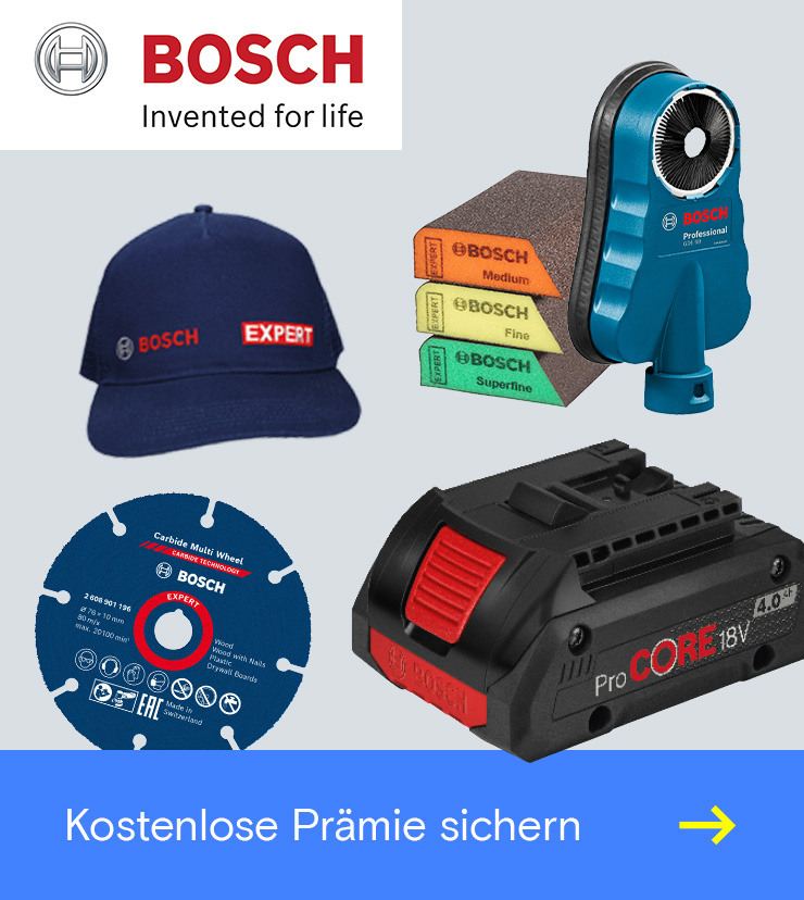 Bosch Pro Deals - Ein Werkzeug kaufen, eine Prämie erhalten →
