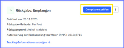 Button Compliance prüfen