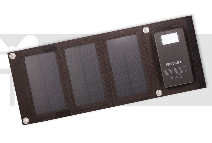 VOLTCRAFT - PowerBank mit 3 Solarpanel