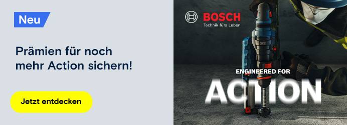 Bosch Pro - Prämien für noch mehr Action sichern!