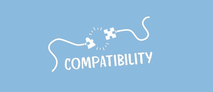 Zwei weiße Kabelenden mit jeweils einem Puzzleteil ragen von den Seiten hinein. Die Puzzleteile passen ineinander, sind aber nicht verbunden. Leichte Striche deuten eine Spannung an