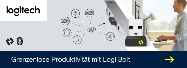 Grenzenlose Produktivität mit Logi Bolt von Logitech und kostenlose kSuite →