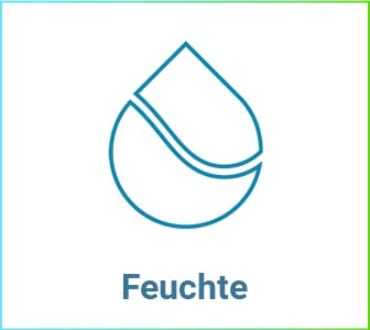 Bild einer Feuchte-Kachel mit einer Nahaufnahme von Wassertropfen. Weiterleitung zu einer  Produktseite über Ebromessparameterfeuchtecat.