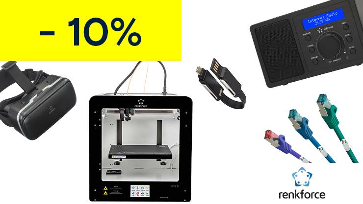 renkforce - 10% Rabatt auf das gesamte Sortiment →