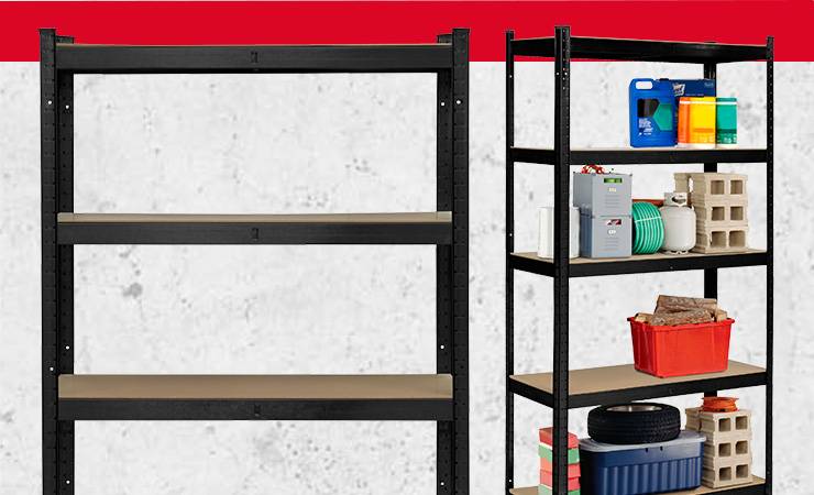 Zu TOOLCRAFT – Schwerlastregal 175 kg Schwarz
