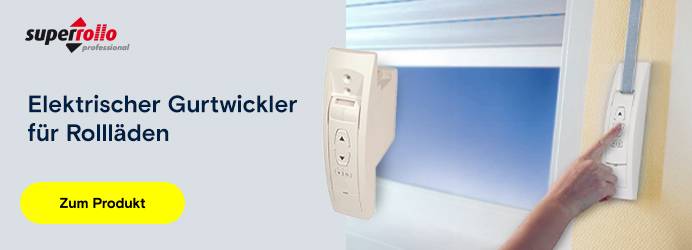 Elektrischer Gurtwickler für Rolläden Anwendungsbild