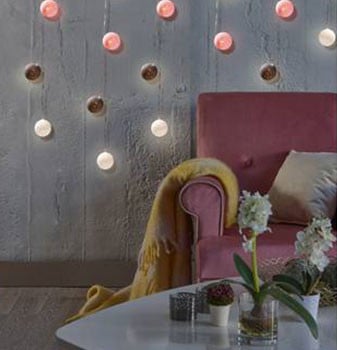 Motiv-Lichterkette Kugeln