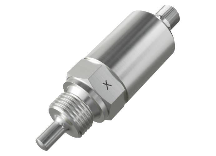 Verschiedene Edelstahlsensoren und Druckmessumformer mit unterschiedlichen Gewinden und Winkelsteckern.
