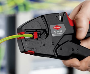 Anwendungsbild Knipex EvoStrip automatische Abisolierzange
