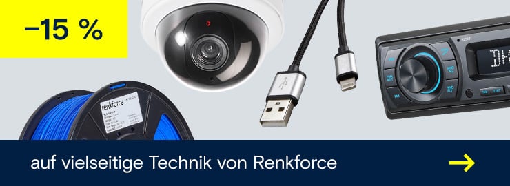 15 % Rabatt auf vielseitige Technik von Renkforce →