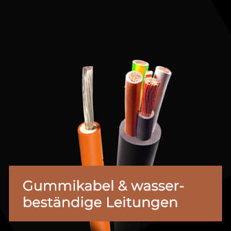 Gummikabel und wasserbeständige Leitungen