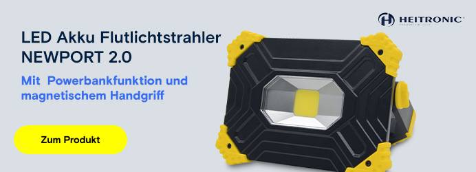 Heitronic LED Akku Flutlichtstrahler