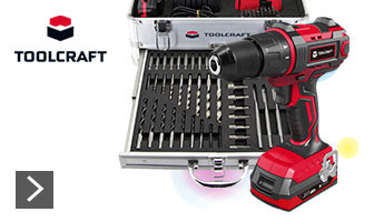 Toolcraft Akku-Schlagbohrschrauber inkl. 2. Akku, inkl. Koffer, inkl. Ladegerät