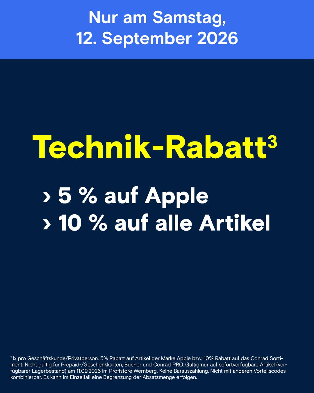 Coupon Samstag
