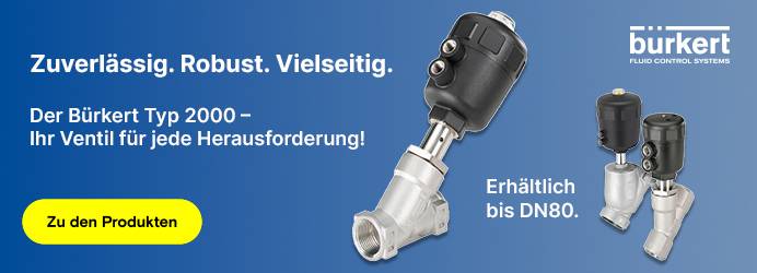 Bürkert Typ 2000 - Ihr Ventil für jede Herausforderung!