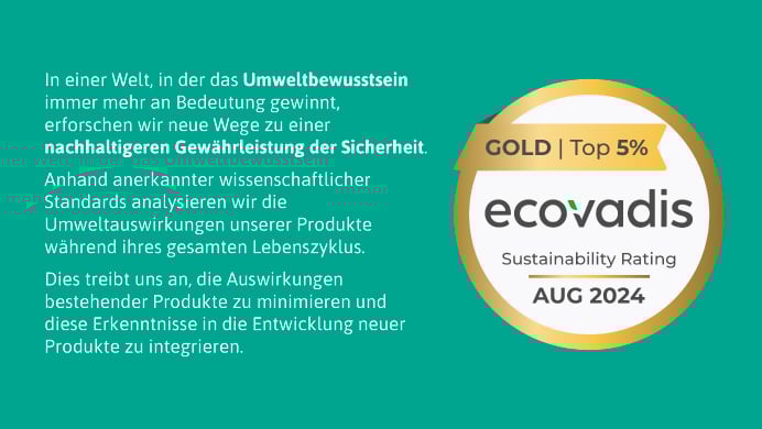 AnsellDas Bild zeigt die Ecovadis-Medaille und einen Text dazu. Der Text bezieht sich auf die Nachhaltigkeitsbewertung von ecovadis und weist auf das Engagement von Ansellzur Berücksichtigung von Umweltauswirkungen in der Produktentwicklung hin. Hier sind die Hauptpunkte: Ecovadis: Eine Bewertungsplattform, die Unternehmen in puncto Nachhaltigkeit bewertet. Gold | Top 5%: Das Unternehmen hat eine hohe Bewertung erhalten, was auf starke Umweltstandards und Praktiken hinweist. Umweltbewusstsein: Das Unternehmen strebt danach, seine Produkte und deren Auswirkungen auf die Umwelt während des gesamten Lebenszyklus zu analysieren und zu minimieren. Integration der Erkenntnisse: Es wird betont, dass die gewonnenen Erkenntnisse in die Entwicklung neuer Produkte einfließen. Insgesamt zeigt der Text das Engagement des Unternehmens für Nachhaltigkeit und Umweltverantwortung.