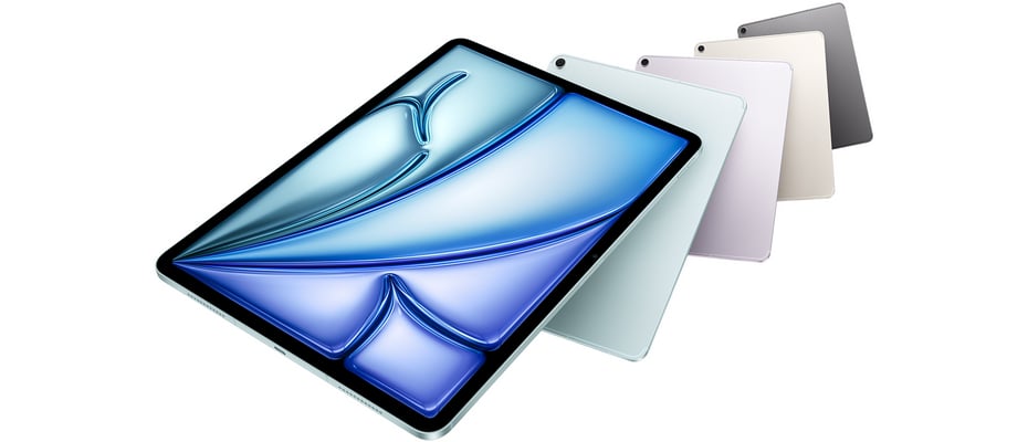 Gruppenbild vom iPad Air in allen Farben