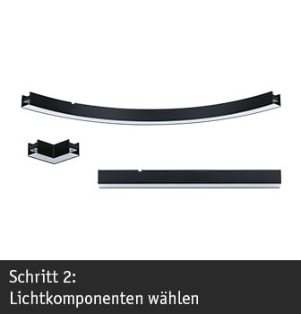 Lichtkomponenten wählen