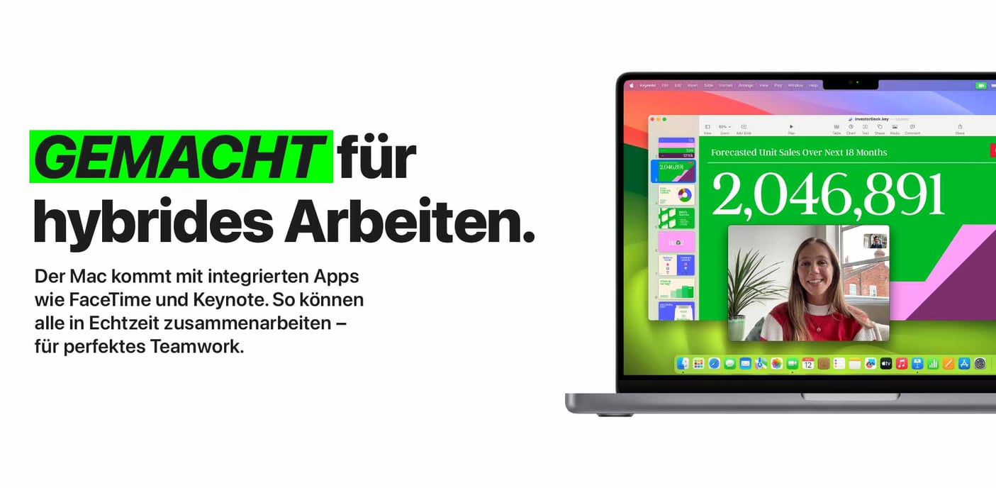 Gemacht für hybrides Arbeiten.