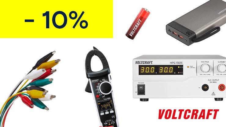 VOLTCRAFT - 10% Rabatt auf das gesamte Sortiment →