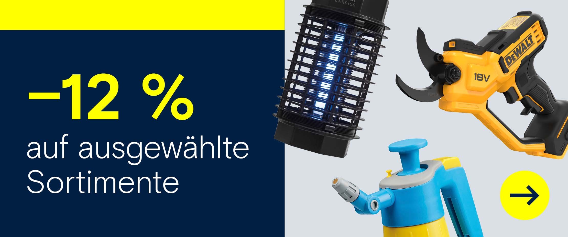 Sparen Sie jetzt 12 % auf ausgewählte Sortimente  →
