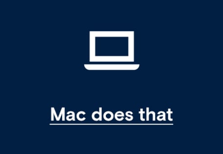 Der Mac macht das