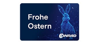 Darstellung eines Hasen mit neonfarbenen blauen Linien