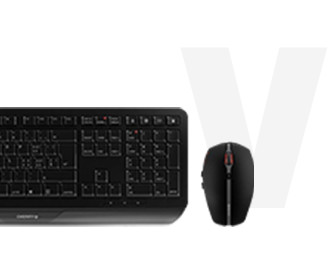 Cherry Gentix Funk, Kabellos Tastatur, Maus-Set