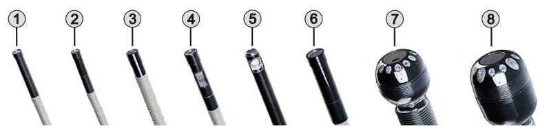 Unterschiedliche Endoskop-Kamerasonden